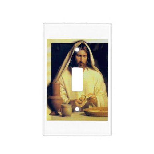Divine Supper Breaking Bread With Jesus Light Switch Cover