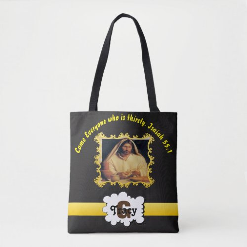 Divine Supper Breaking Bread With Jesus Tote Bag