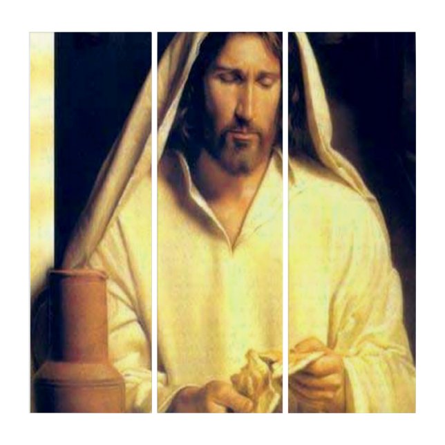 Divine Supper: Breaking Bread With Jesus Triptych (Front)