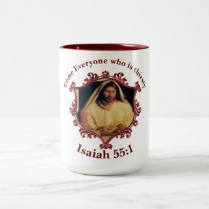 Divine Supper: Breaking Bread With Jesus Two-Tone Coffee Mug