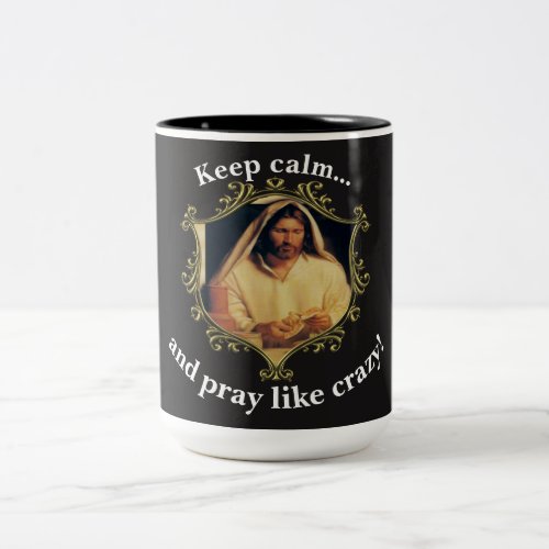 Divine Supper Breaking Bread With Jesus Two_Tone Coffee Mug