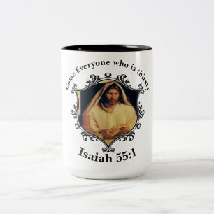 Divine Supper: Breaking Bread With Jesus Two-Tone Coffee Mug