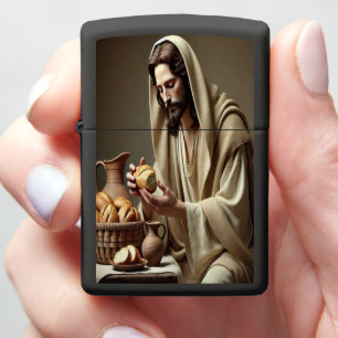 Divine Supper: Breaking Bread With Jesus Zippo Lighter