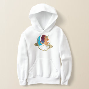 Divine the Unicorn   Moon & Clouds Hoodie