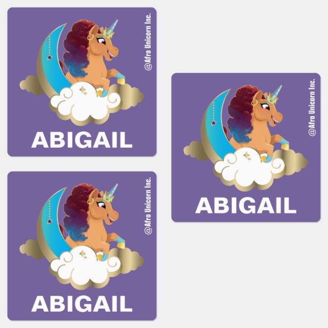 Divine the Unicorn | Moon & Clouds Labels (Group)