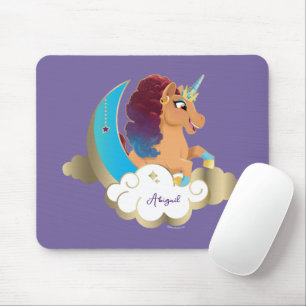 Divine the Unicorn Moon & Clouds Mouse Pad