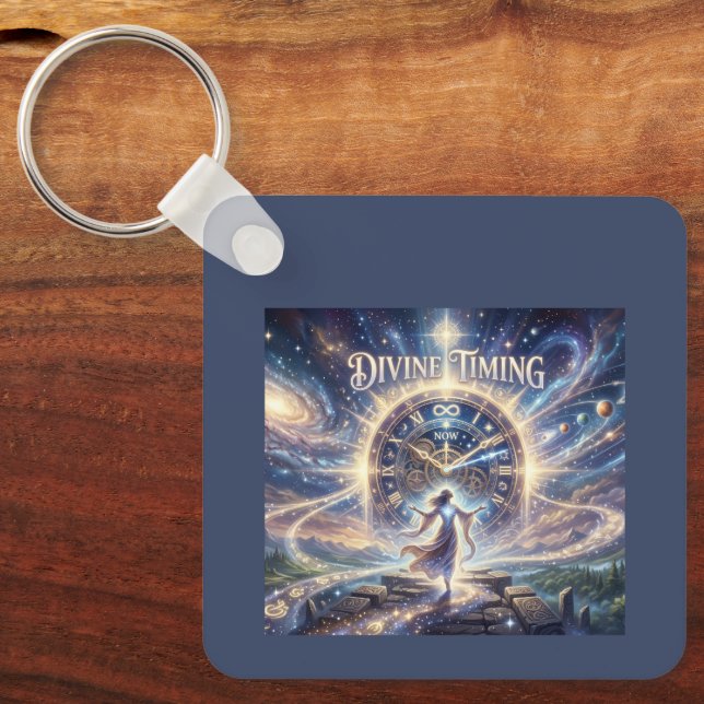Divine Timing Keychain (Front)