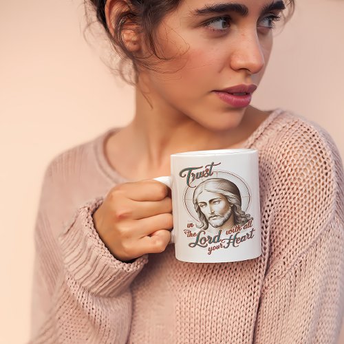 Divine Trust Jesus Encourages Trust in the Lord Coffee Mug