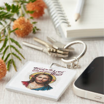 Divine Trust: Jesus Encouraging Faith Keychain