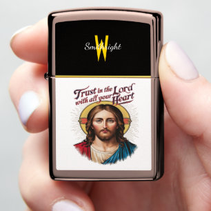 Divine Trust: Jesus Encouraging Faith Zippo Lighter