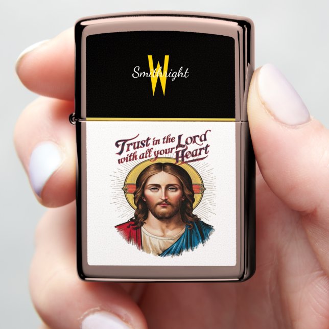 Divine Trust: Jesus Encouraging Faith Zippo Lighter (In Hand)