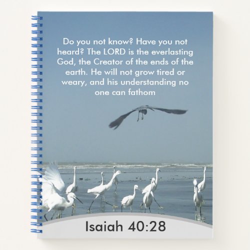 Divine Unfathomable Understanding Isaiah 4028 Notebook