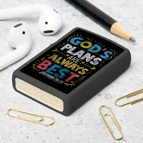 Divine Wisdom Gods Plans Are Always Best Zippo Lighter