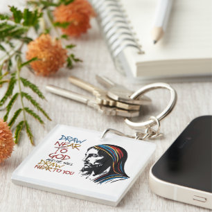 Divine Words: Jesus Inspire Keychain
