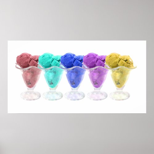 Divinely Decadent Ice Cream Sherbet Poster