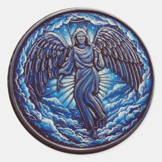DivineProtection Classic Round Sticker