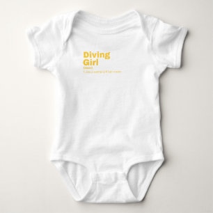  diving baby bodysuit