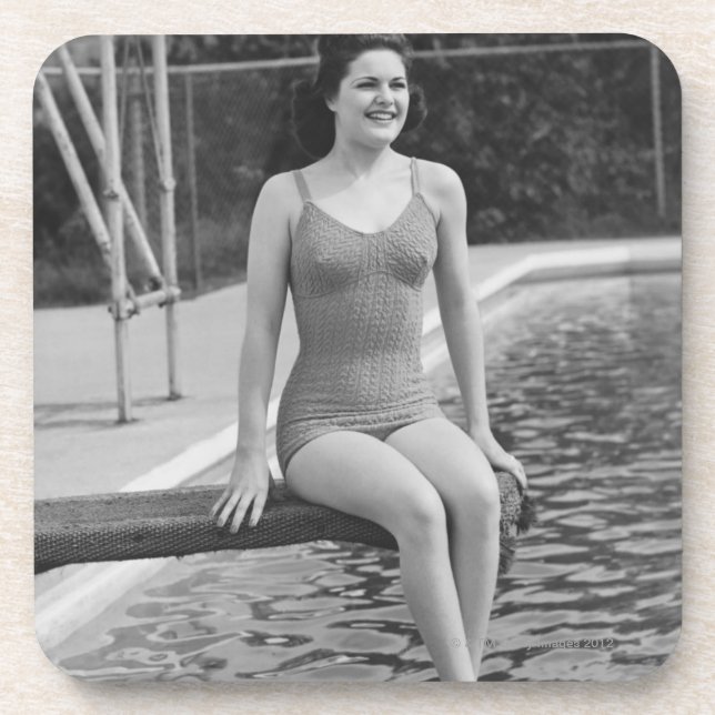 Diving Board Beverage Coaster (Front)