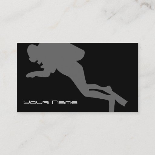 Customizable Diving Business Card