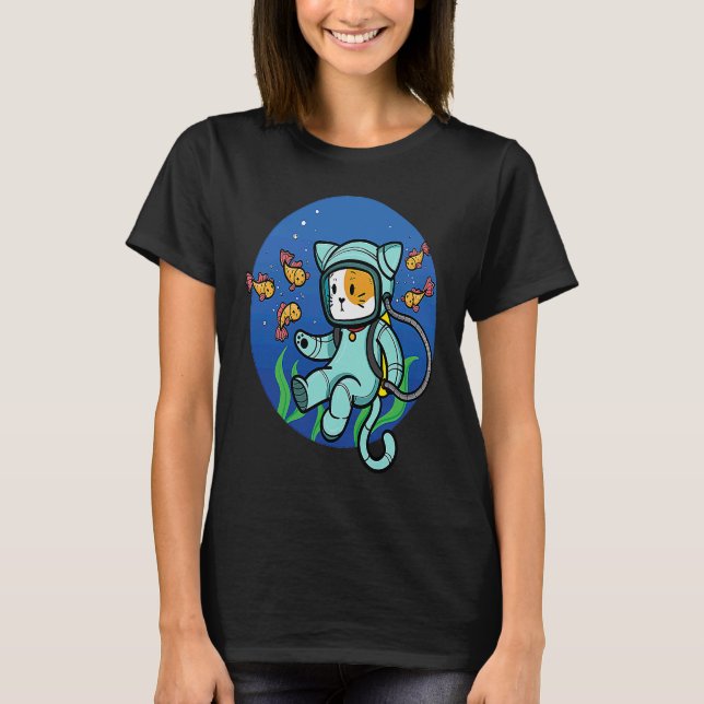 Diving Cat T-Shirt (Front)