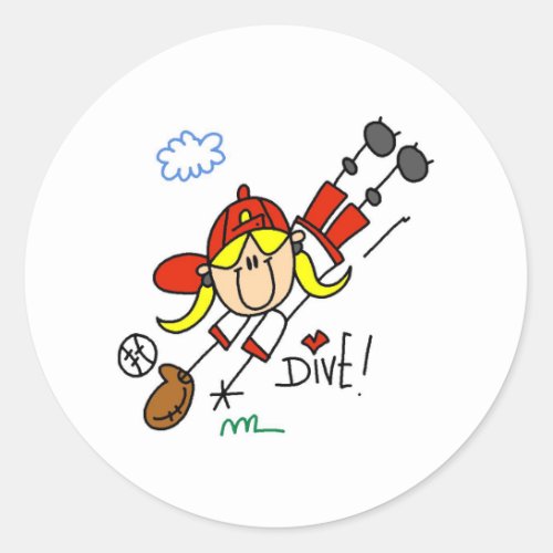 Diving Catch Sticker