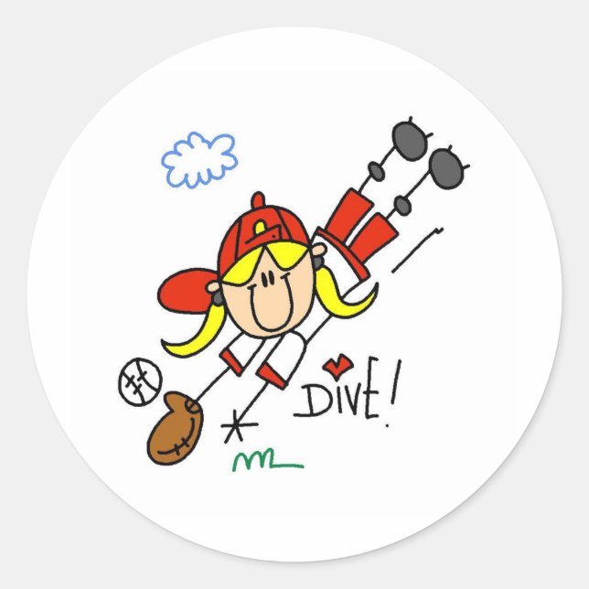 Diving Catch Sticker (Front)