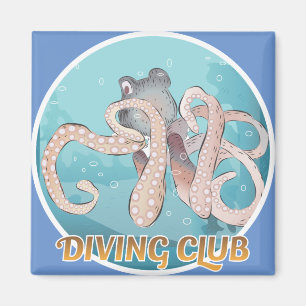 Diving Club Sign Magnet