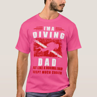 Diving Dad Divers And Scuba Diving T-Shirt