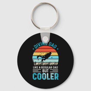 Diving Dad Keychain