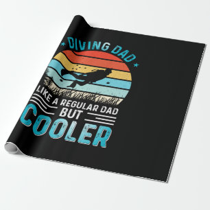 Diving Dad Wrapping Paper