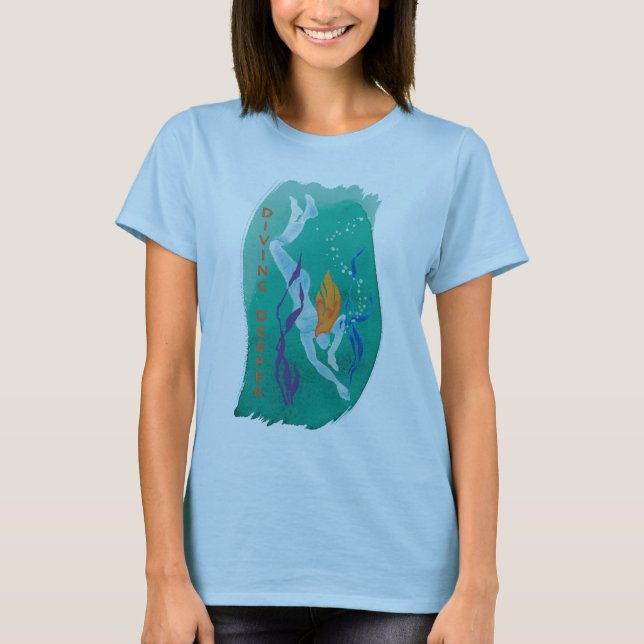 Diving Deeper Tee - Women's plain (Front)