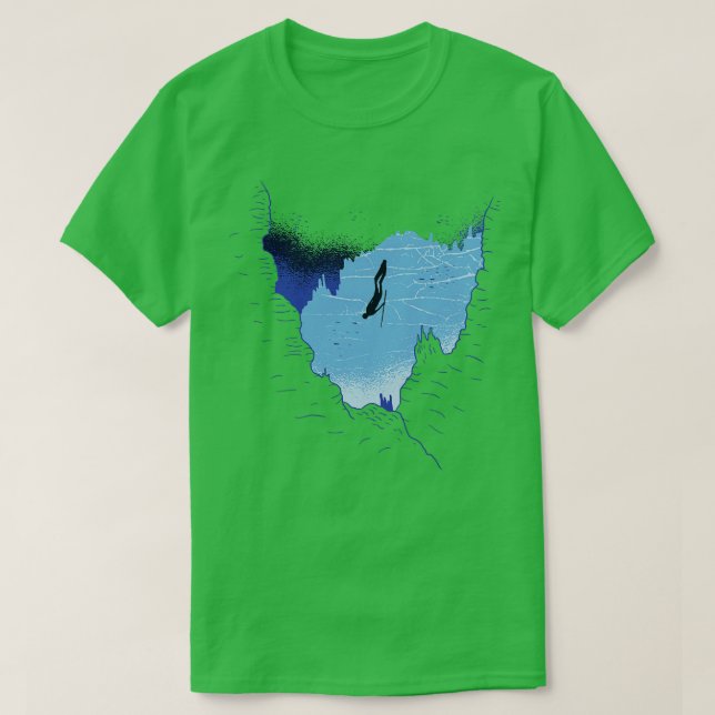 Diving Diver Scuba Free Dive Spear Fishing T-Shirt (Design Front)