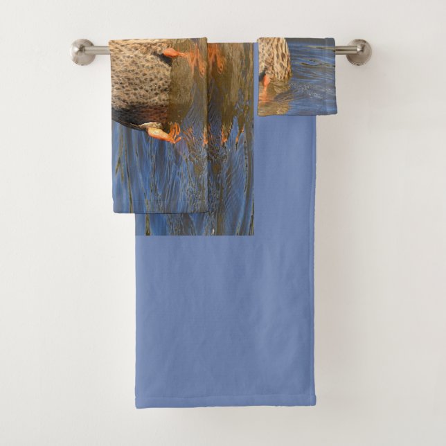 Diving Duck Bath Towel Set (Insitu)