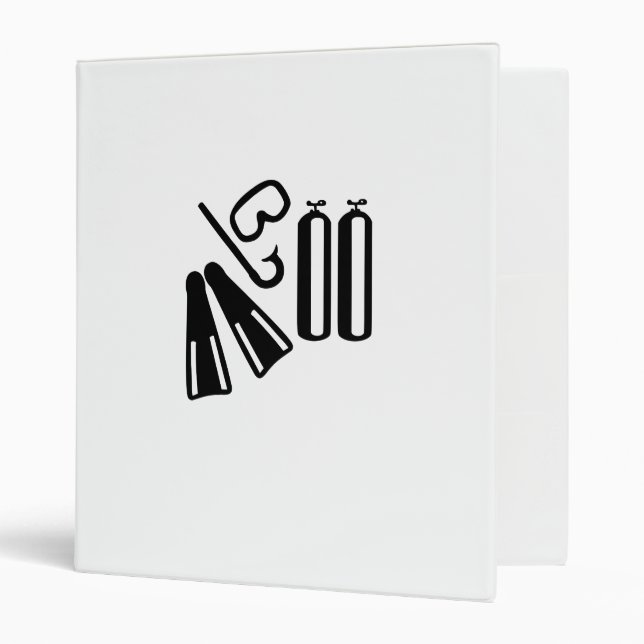 Diving equipment 3 ring binder (Front/Inside)