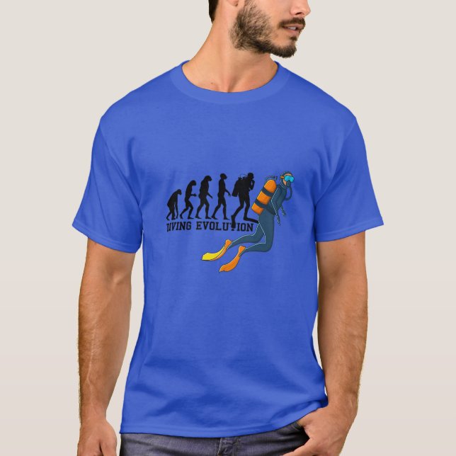 Diving Evolution Scuba Diver Apparel Dive Instruct T-Shirt (Front)