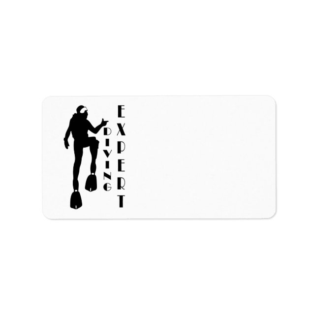 Diving expert label (Front)