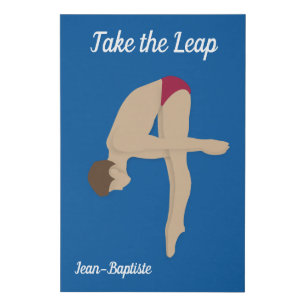 Diving Faux Canvas Print