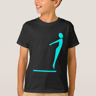 Diving Figure - Cyan T-Shirt