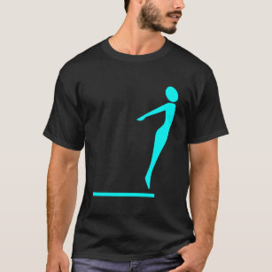 Diving Figure - Cyan T-Shirt
