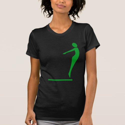 Diving Figure _ Grass Green T_Shirt