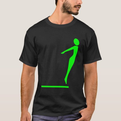 Diving Figure _ Green T_Shirt