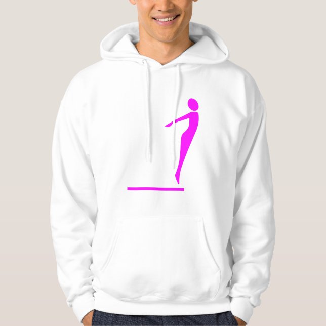 Diving Figure - Magenta Hoodie (Front)