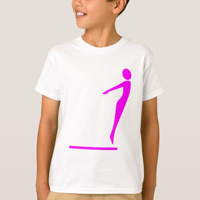 Diving Figure - Magenta T-Shirt (Front)