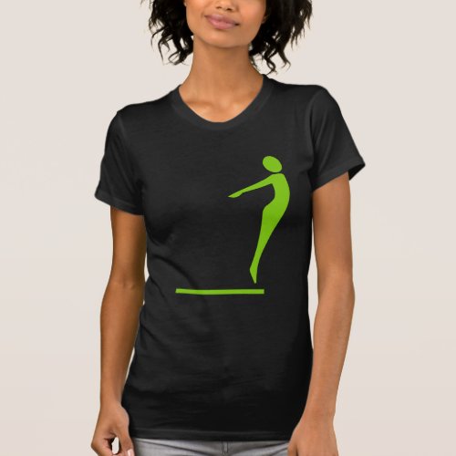 Diving Figure _ Martian Green T_Shirt