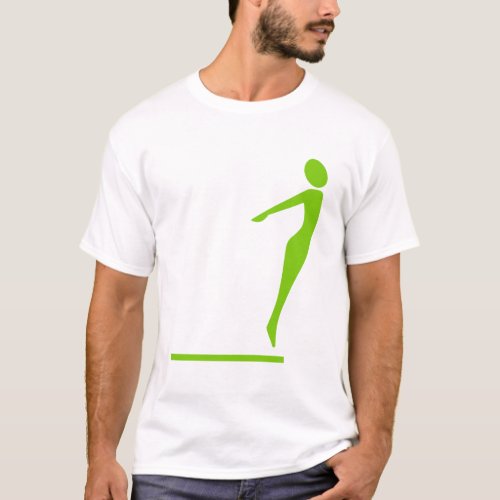 Diving Figure _ Martian Green T_Shirt