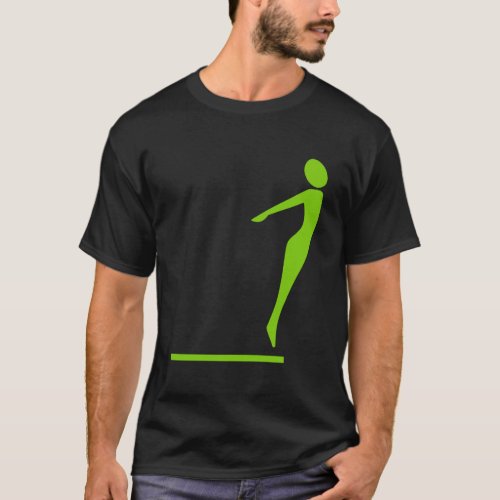 Diving Figure _ Martian Green T_Shirt