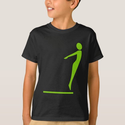 Diving Figure _ Martian Green T_Shirt