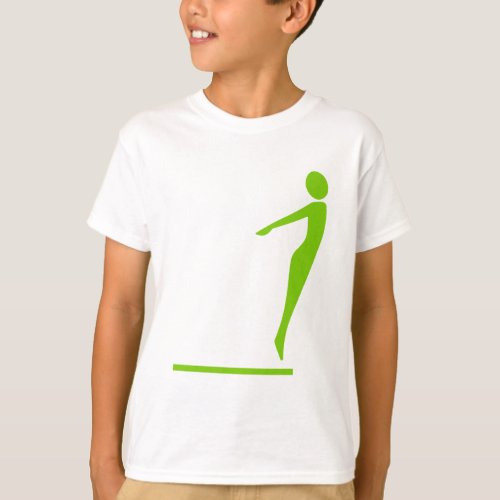 Diving Figure _ Martian Green T_Shirt