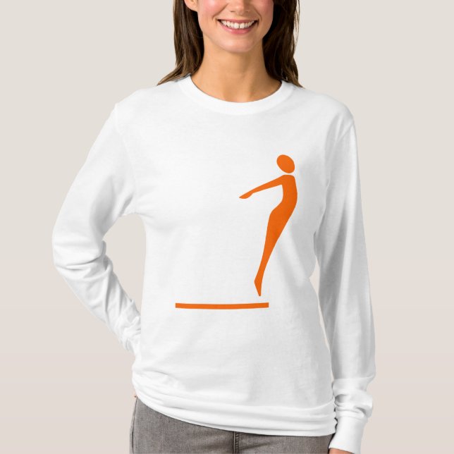 Diving Figure - Orange T-Shirt (Front)