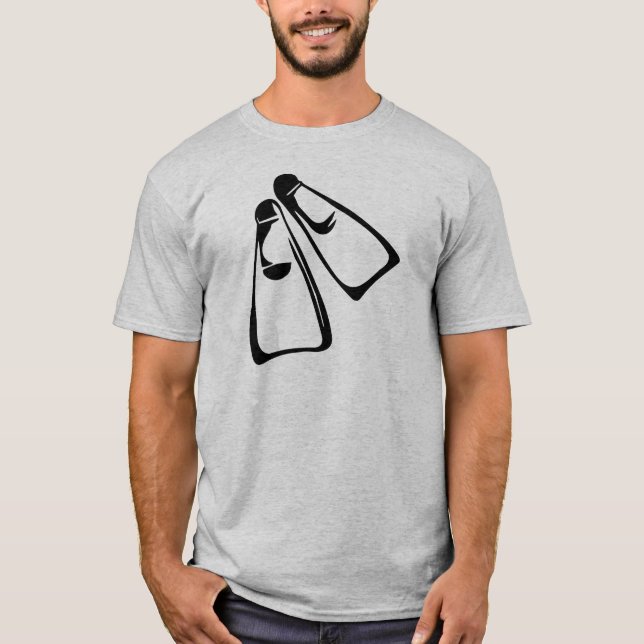Diving - Fins T-Shirt (Front)